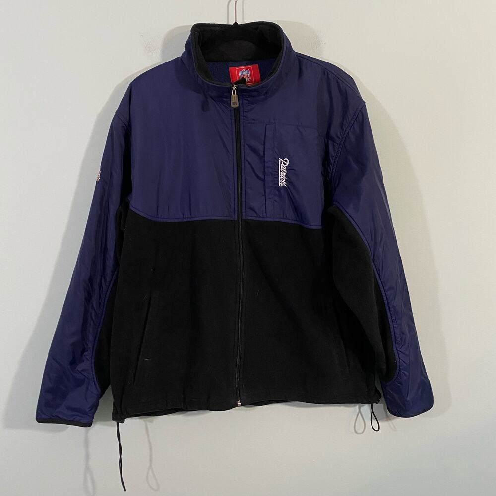 NFL Men's Navy & Black AFC New England Patriots Gillette Stadium Jacket Size L